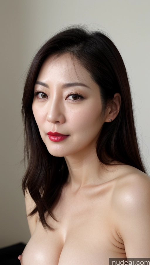 related ai porn images free for Woman One Perfect Boobs Beautiful Lipstick Fairer Skin Black Hair Korean Close-up View 40s