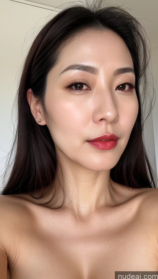 related ai porn images free for Woman One Perfect Boobs Beautiful Lipstick Fairer Skin Black Hair Korean Close-up View 40s