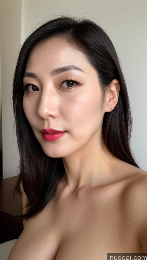 related ai porn images free for Woman One Perfect Boobs Beautiful Lipstick Fairer Skin Black Hair Korean Close-up View 40s