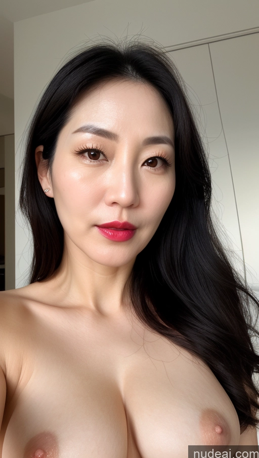 related ai porn images free for Woman One Perfect Boobs Beautiful Lipstick Fairer Skin Black Hair Korean Close-up View 40s