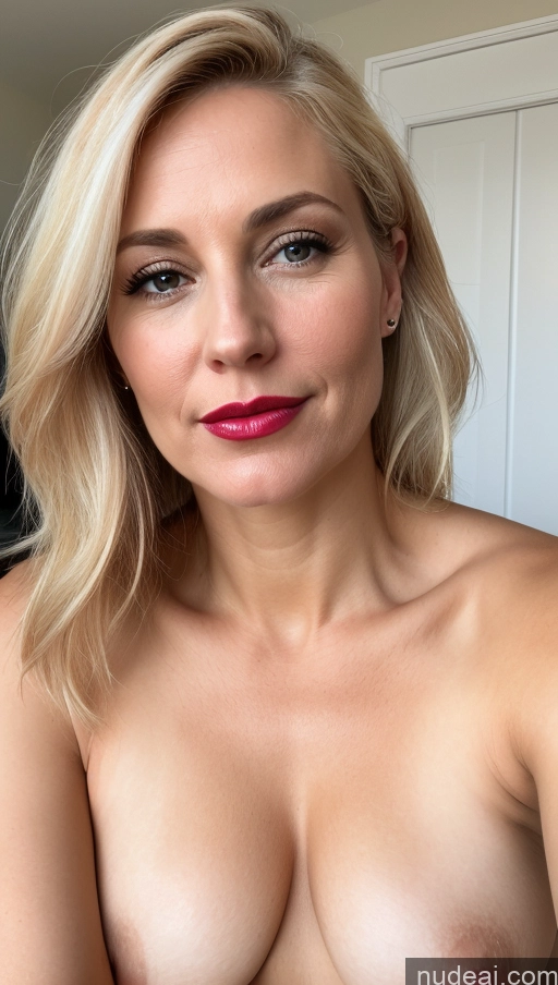 related ai porn images free for Woman One Small Tits Beautiful Blonde Close-up View White Lipstick 40s