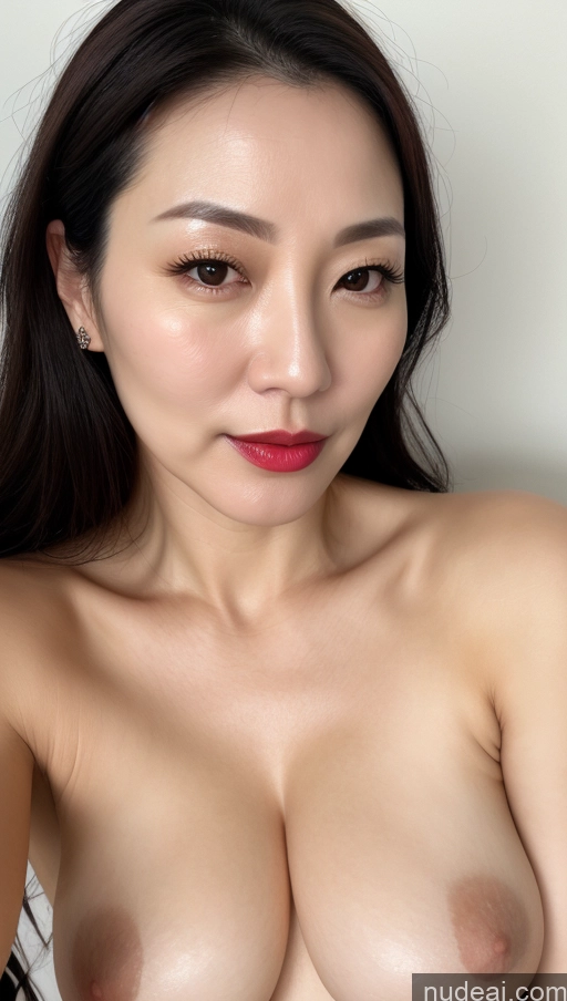 related ai porn images free for Woman One Perfect Boobs Beautiful Lipstick Fairer Skin 40s Black Hair Korean Close-up View