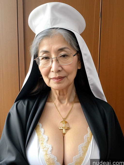 related ai porn images free for Woman Busty Small Tits Glasses Pubic Hair Fairer Skin Military Nun Gold Jewelry Cleavage Japanese 70s