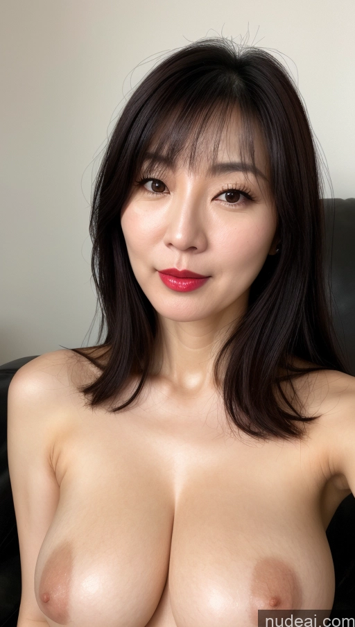 related ai porn images free for Woman One Perfect Boobs Beautiful Lipstick Fairer Skin 40s Black Hair Korean Close-up View