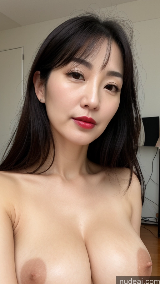 related ai porn images free for Woman One Perfect Boobs Beautiful Lipstick Fairer Skin 40s Black Hair Korean Close-up View
