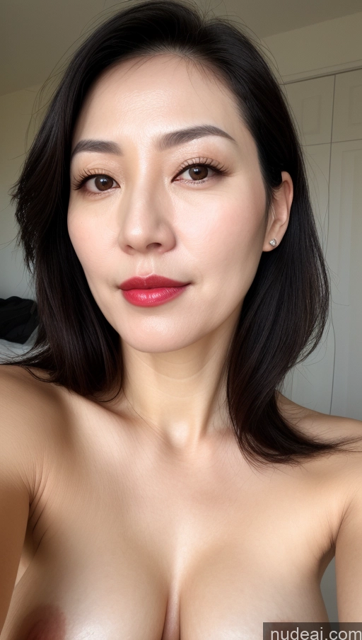 related ai porn images free for Woman One Perfect Boobs Beautiful Lipstick Fairer Skin 40s Black Hair Korean Close-up View
