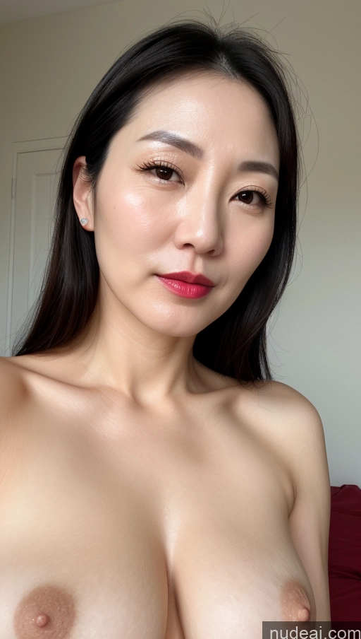 related ai porn images free for Woman One Perfect Boobs Beautiful Lipstick Fairer Skin 40s Black Hair Korean Close-up View