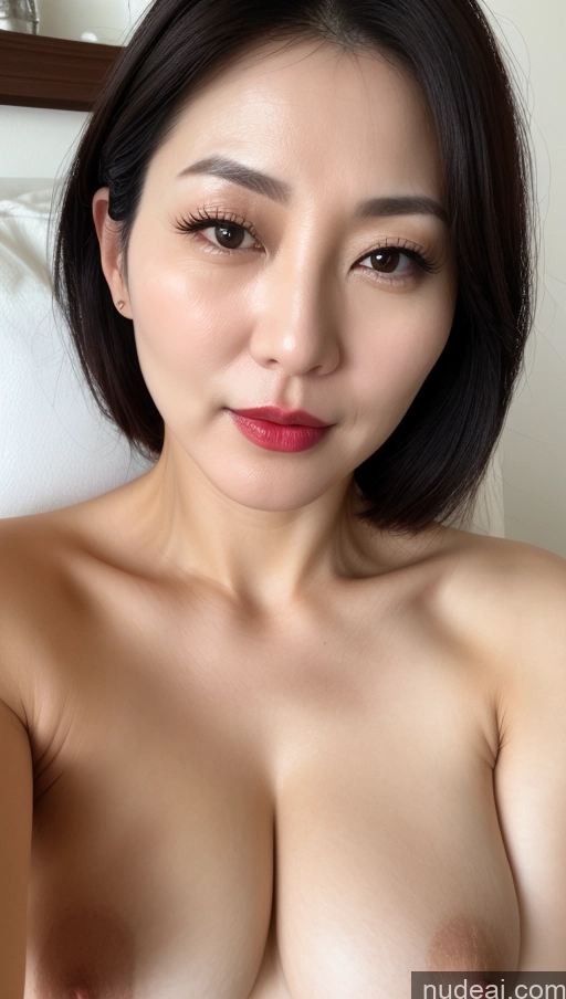 related ai porn images free for Woman One Perfect Boobs Beautiful Lipstick Fairer Skin 40s Black Hair Korean Close-up View