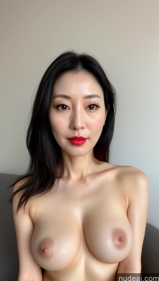 related ai porn images free for Woman One Perfect Boobs Beautiful Lipstick Fairer Skin 40s Black Hair Korean Close-up View