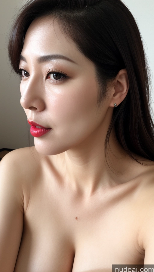 related ai porn images free for Woman One Perfect Boobs Beautiful Lipstick Fairer Skin 40s Black Hair Korean Close-up View