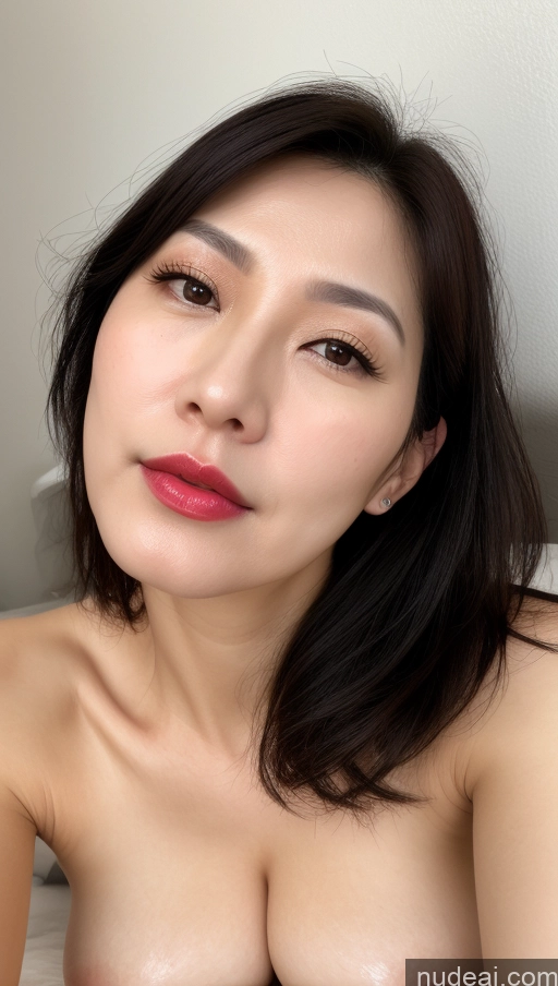 related ai porn images free for Woman One Perfect Boobs Beautiful Lipstick Fairer Skin 40s Black Hair Korean Close-up View