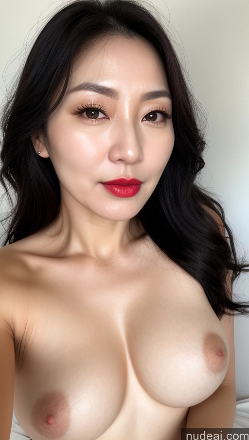 related ai porn images free for Woman One Perfect Boobs Beautiful Lipstick Fairer Skin 40s Black Hair Korean Close-up View
