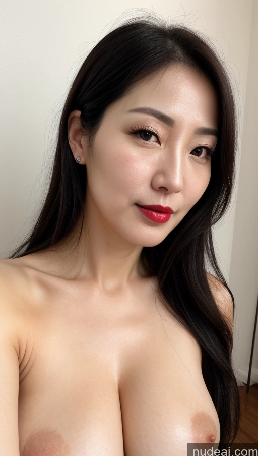 related ai porn images free for Woman One Perfect Boobs Beautiful Lipstick Fairer Skin 40s Black Hair Korean Close-up View