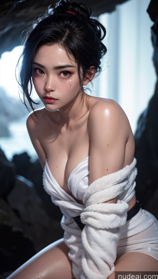 related ai porn images free for Close-up View Pixie Black Hair Towel Satin Transparent Japanese Cave Dark Lighting Sad Cumshot