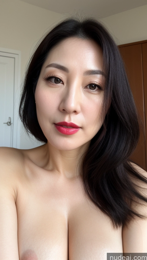 related ai porn images free for Woman One Perfect Boobs Beautiful Lipstick Fairer Skin 40s Black Hair Korean Close-up View