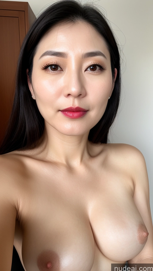 related ai porn images free for Woman One Perfect Boobs Beautiful Lipstick Fairer Skin 40s Black Hair Korean Close-up View