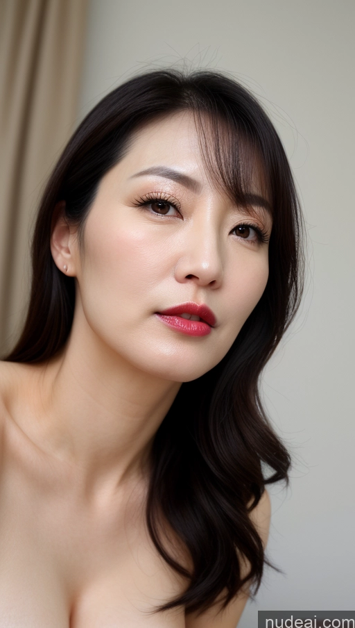 related ai porn images free for Woman One Perfect Boobs Beautiful Lipstick Fairer Skin 40s Black Hair Korean Close-up View