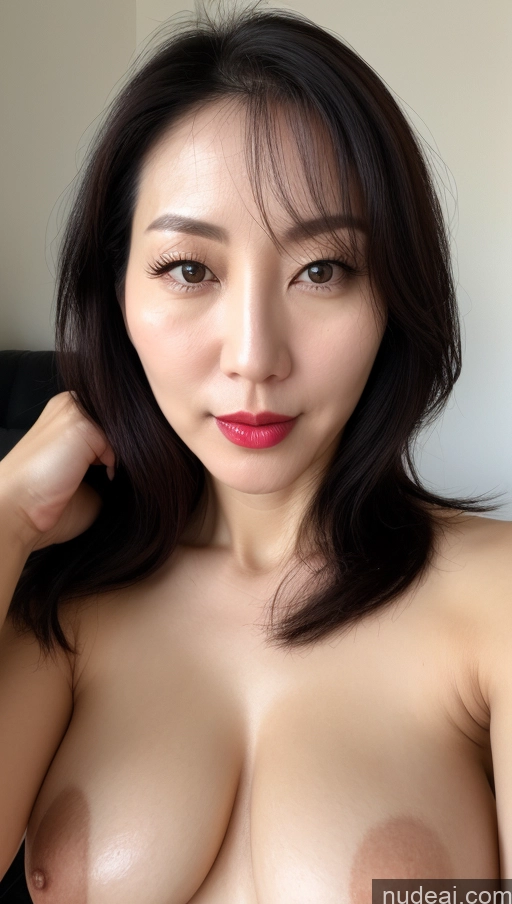 related ai porn images free for Woman One Perfect Boobs Beautiful Lipstick Fairer Skin 40s Black Hair Korean Close-up View