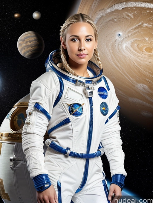 related ai porn images free for Blonde Braided Portuguese Space Suit Diamond Jewelry