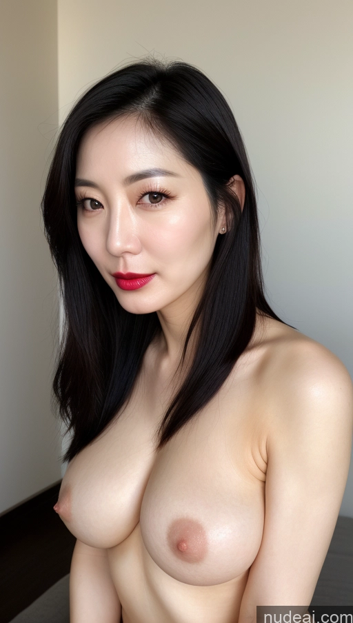related ai porn images free for Woman One Perfect Boobs Beautiful Lipstick Fairer Skin 40s Black Hair Korean Close-up View