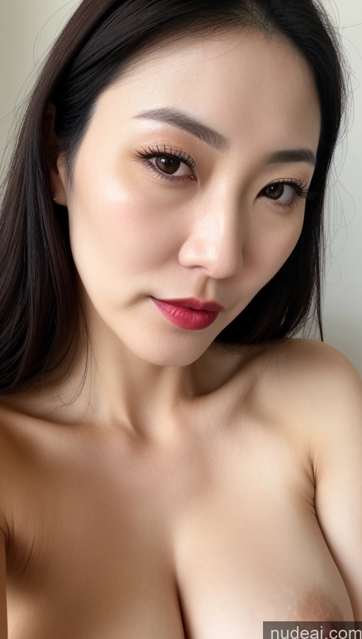 related ai porn images free for Woman One Perfect Boobs Beautiful Lipstick Fairer Skin 40s Black Hair Korean Close-up View