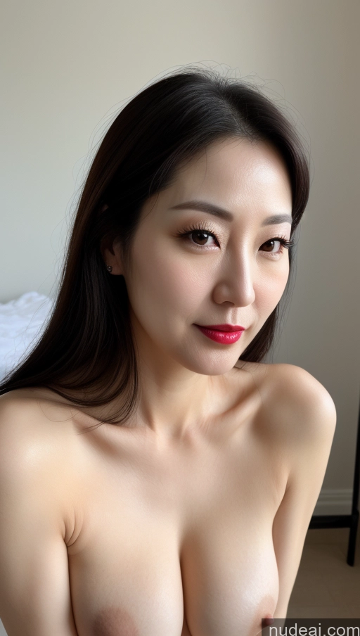 related ai porn images free for Woman One Perfect Boobs Beautiful Lipstick Fairer Skin 40s Black Hair Korean Close-up View