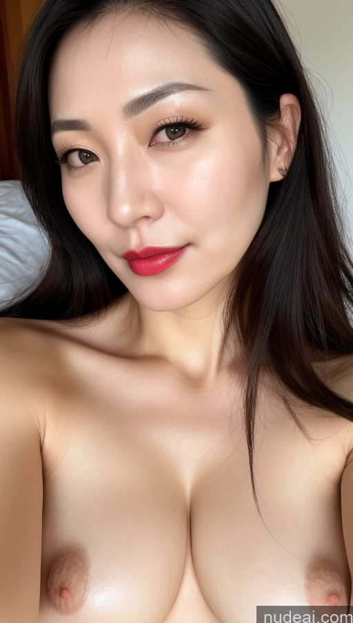 related ai porn images free for Woman One Perfect Boobs Beautiful Lipstick Fairer Skin 40s Black Hair Korean Close-up View