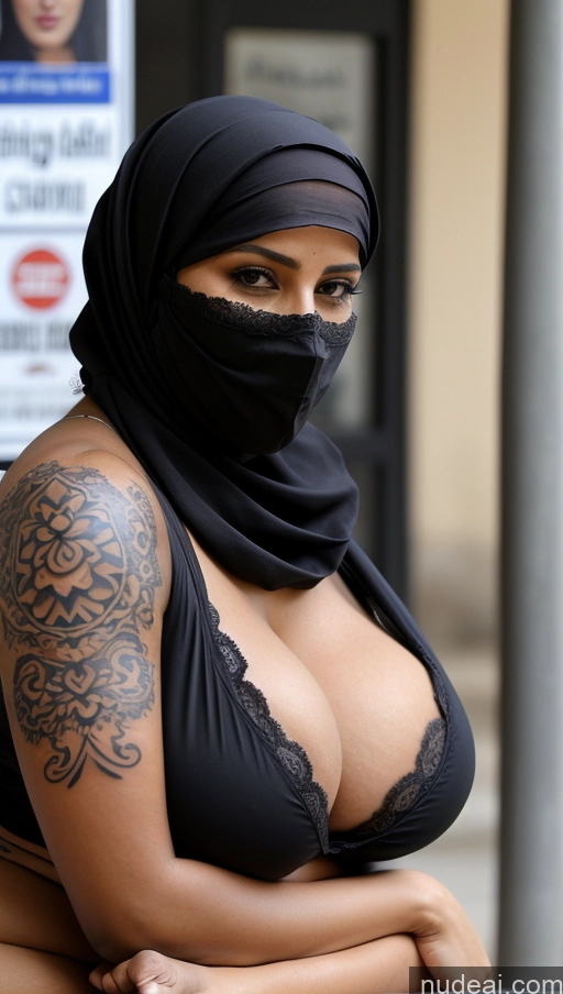 related ai porn images free for Milf Huge Boobs Beautiful Tattoos Big Ass Thick Big Hips Tall Dark Skin 50s Seductive Messy Street Close-up View Eating Niqab Sari Cleavage Detailed Sexy Face Brunette Arabic Busty