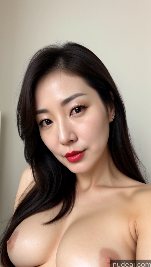 related ai porn images free for Woman One Perfect Boobs Beautiful Lipstick Fairer Skin 40s Black Hair Korean Close-up View