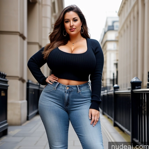 related ai porn images free for Woman Busty Huge Boobs Big Ass Thick Big Hips 40s Seductive Sexy Face Brunette Long Hair White London Full Frontal High Heels Jeans Sweater