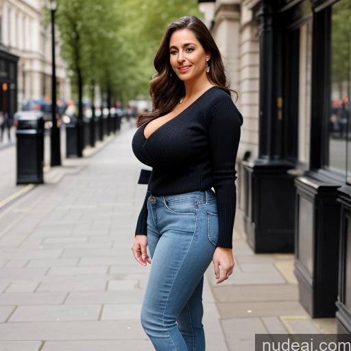 related ai porn images free for Woman Busty Huge Boobs Big Ass Thick Big Hips 40s Seductive Sexy Face Brunette Long Hair White London Full Frontal High Heels Jeans Sweater