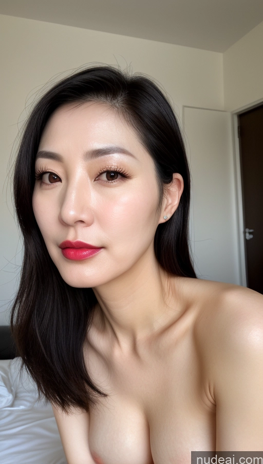 related ai porn images free for Woman One Perfect Boobs Beautiful Lipstick Fairer Skin 40s Black Hair Korean Close-up View