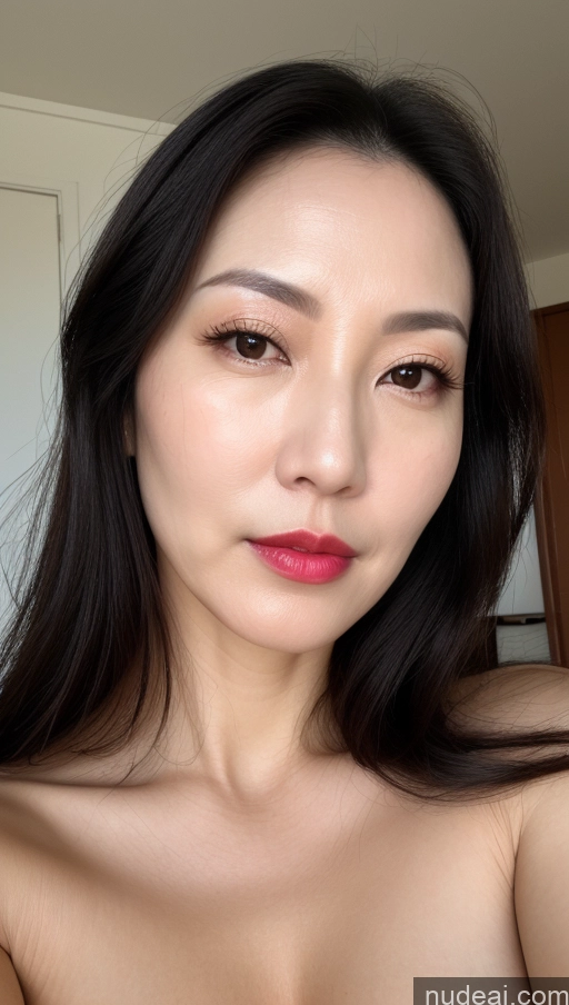 related ai porn images free for Woman One Perfect Boobs Beautiful Lipstick Fairer Skin 40s Black Hair Korean Close-up View