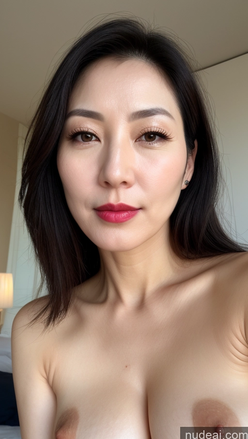 related ai porn images free for Woman One Perfect Boobs Beautiful Lipstick Fairer Skin 40s Black Hair Korean Close-up View