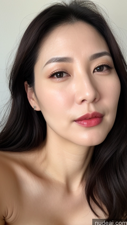 related ai porn images free for Woman One Perfect Boobs Beautiful Lipstick Fairer Skin 40s Black Hair Korean Close-up View