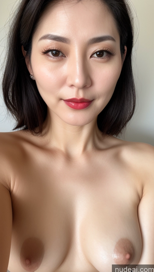 related ai porn images free for Woman One Beautiful Lipstick Fairer Skin 40s Black Hair Korean Close-up View Perfect Boobs