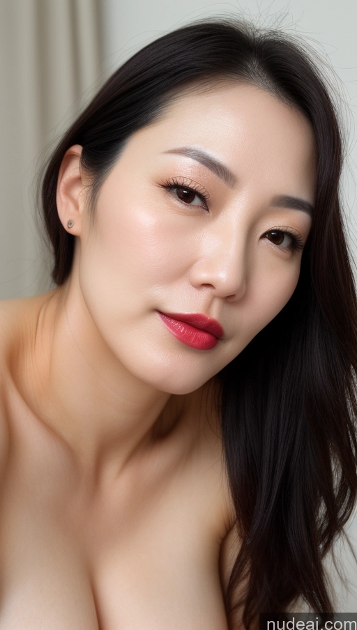 related ai porn images free for One Woman Perfect Boobs Beautiful Lipstick Fairer Skin 40s Black Hair Korean Close-up View