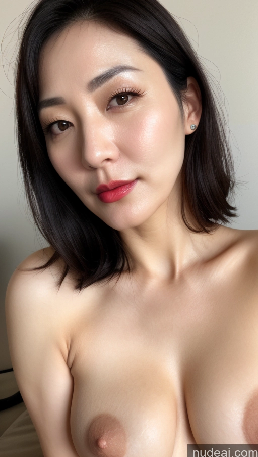 related ai porn images free for One Woman Perfect Boobs Beautiful Lipstick Fairer Skin 40s Black Hair Korean Close-up View