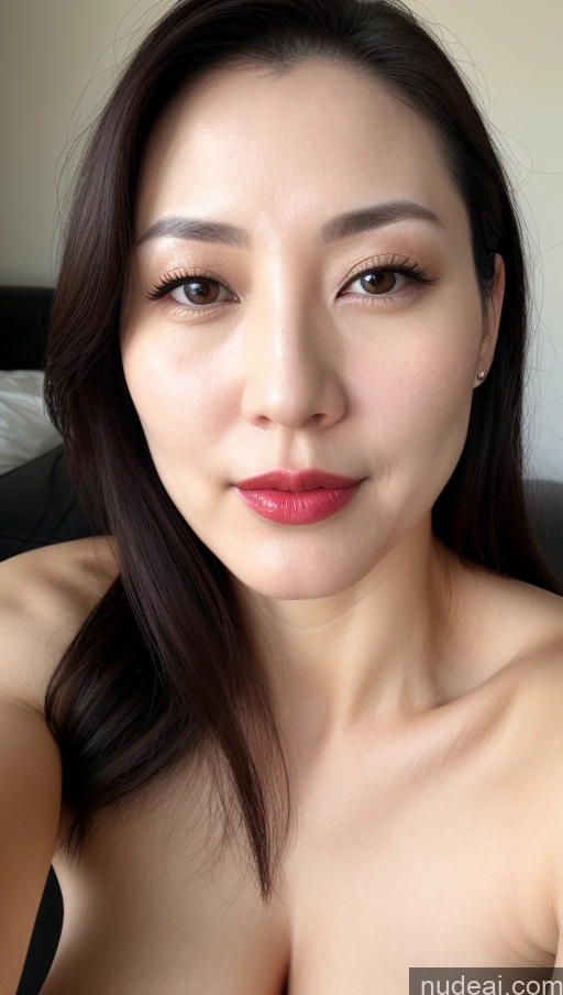 related ai porn images free for One Woman Perfect Boobs Beautiful Lipstick Fairer Skin 40s Black Hair Korean Close-up View