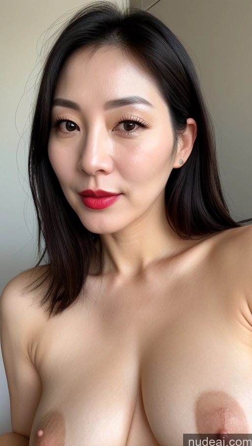 related ai porn images free for One Woman Perfect Boobs Beautiful Lipstick Fairer Skin Korean Close-up View Black Hair 40s