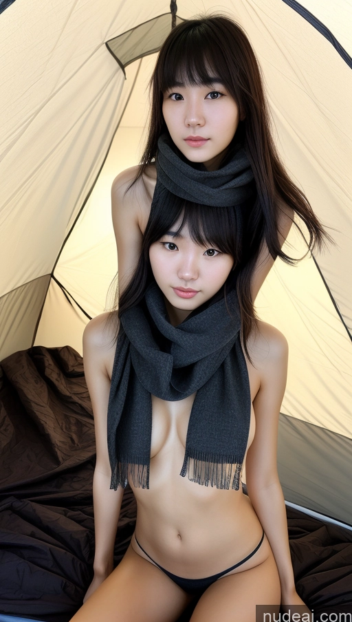related ai porn images free for Woman One Beautiful 18 Black Hair Chinese Bangs Tent Partially Nude Scarf