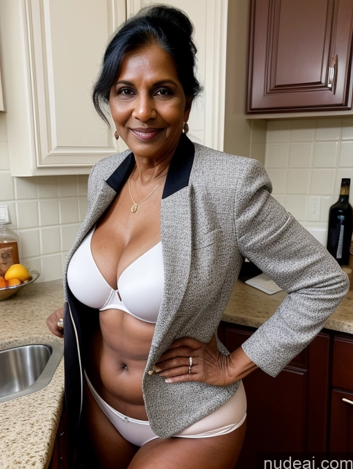 related ai porn images free for Milf Perfect Boobs Beautiful Perfect Body Dark Skin 70s Indian Kitchen Bra Jacket Professor Secretary Stylish Suit Cleavage Partially Nude Detailed Dark Lighting