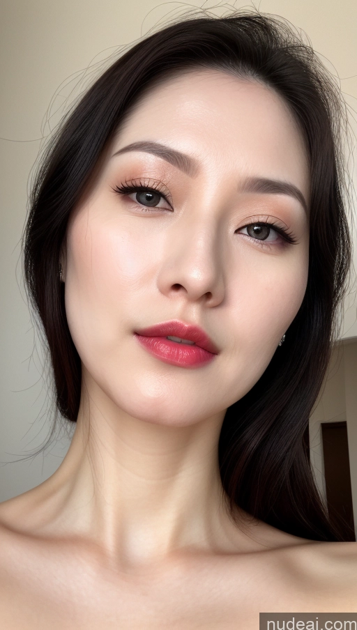 related ai porn images free for One Lipstick Close-up View Black Hair Woman 30s Detailed Beautiful Fairer Skin Korean Slicked Perfect Boobs