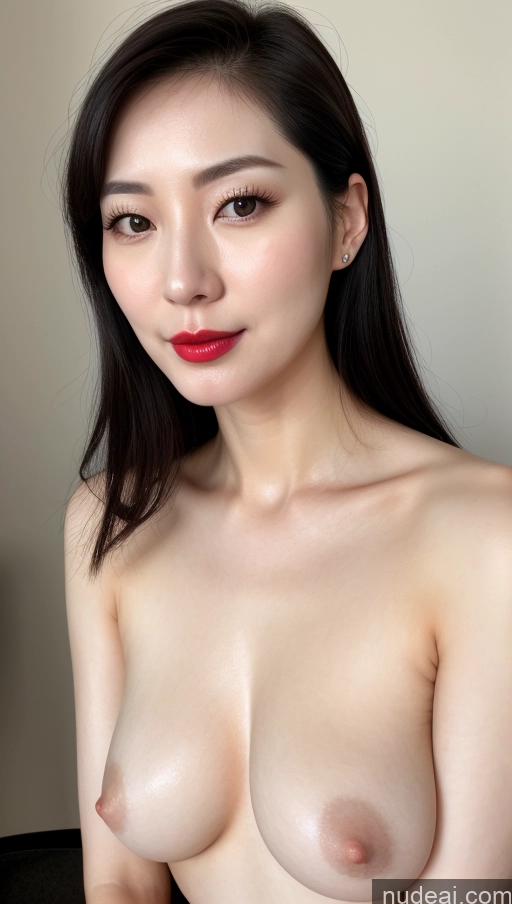 related ai porn images free for One Lipstick Close-up View Black Hair Woman 30s Detailed Beautiful Fairer Skin Korean Slicked Perfect Boobs