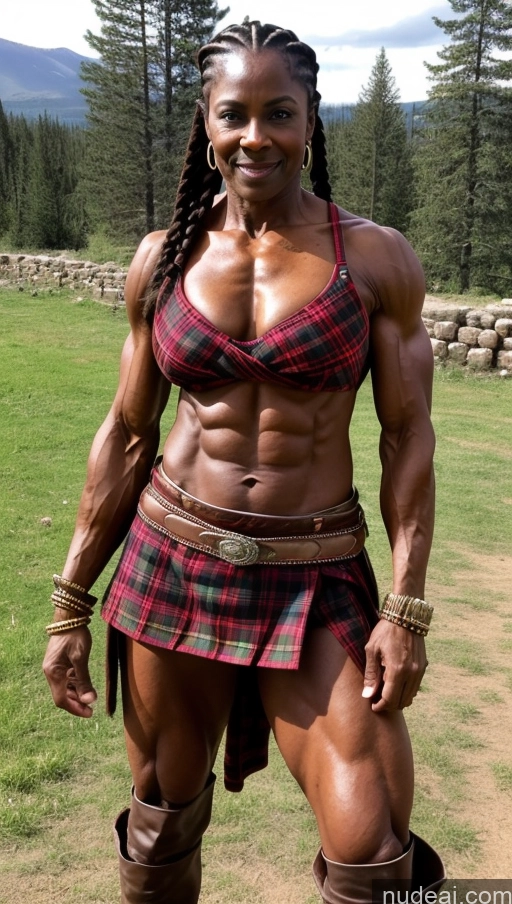 related ai porn images free for Milf Muscular Abs Dark Skin Ethiopian 50s Western Roman Lumberjack Braided