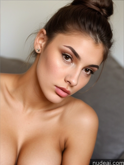 related ai porn images free for British Detailed Close-up View Sorority Beautiful Perfect Boobs Small Tits Perfect Body 18 Brunette Nude Pouting Lips Hair Bun Lipstick Tanned Skin