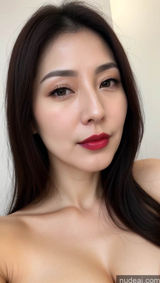 related ai porn images free for One Lipstick Close-up View Black Hair Woman Detailed Beautiful Fairer Skin Korean Perfect Boobs 40s