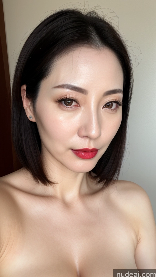 related ai porn images free for One Lipstick Close-up View Black Hair Woman Detailed Beautiful Fairer Skin Korean Perfect Boobs 40s