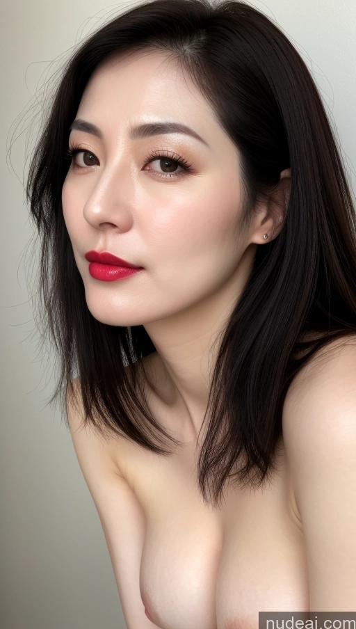 related ai porn images free for One Lipstick Close-up View Black Hair Woman Detailed Beautiful Fairer Skin Korean Perfect Boobs 40s