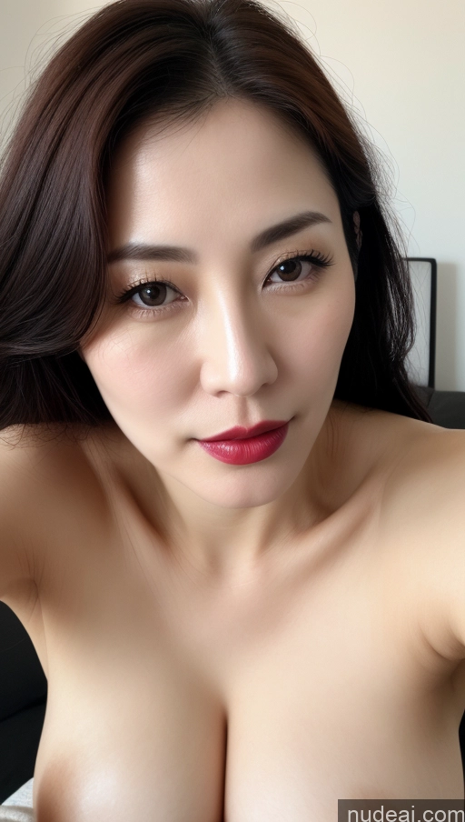 related ai porn images free for One Lipstick Close-up View Black Hair Woman Beautiful Fairer Skin Korean Perfect Boobs 40s